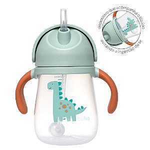 COPO COM DISPOSITIVO CANUDO MAGIC DINO BUBA COPO BUBA