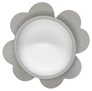 Bowl Silicone com Ventosa Infantil Bebê IA Cinza Alimentar