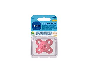 Chupeta Mam Original Start Borracha Natural 0-2 meses Rosa