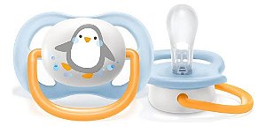 Chupeta Ultra Air Individual Avent Pinguim 0-6m Menino
