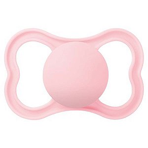 Chupeta Mam Air 16m+ Disco Extraventilado Bico Silicone Rosa