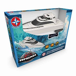 Barco Controle Remoto Supremus Estrela Infantil Recarregável