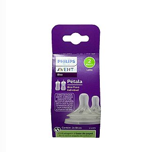 Bico Mamadeira Avent Pétala 3.0 Nº2 - 0m+ 2un Recem Nascido