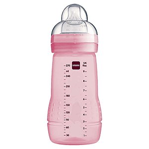 Mamadeira Mam Easy Active 270ml Rosa Embalagem Unitaria 2m+