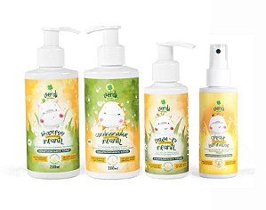 Shampoo Condicionador Leave-in Iluminador Aloe Vera Camomila