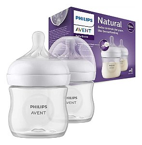 Kit 2 Mamadeiras Pétala 125ml Philips Avent Antivazamento