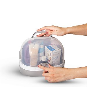 Maleta Multiuso Baby Mel Branca Farmacinha e Lancheira