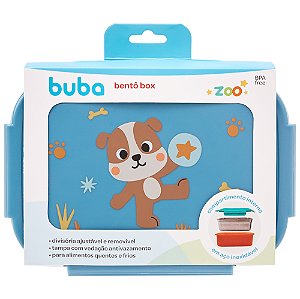 Bentô Box Aço Inox 600ml Marmita Lancheira Buba Zoo Cachorro
