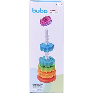 Torre de Empilhar Buba Brinquedo Educativo Coordenação Buba