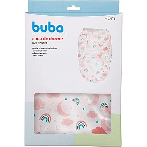 Saco De Dormir Bebê Buba Rosa Super Soft +0m Conforto Sono
