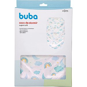 Saco De Dormir Bebê Buba Azul Super Soft +0m Conforto Sono