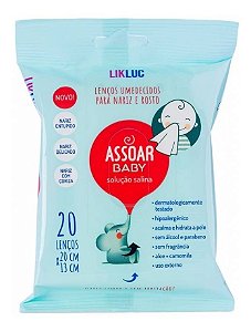 Assoar Baby Lenço Nariz Bebê Hipoalergênico Sem Fragrância
