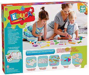 Kit Educa+ Pinturas Numeradas Atividades Educativas Infantil