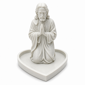 Mini Porta Terço Jesus Cristo Decoração Cantinho Oração