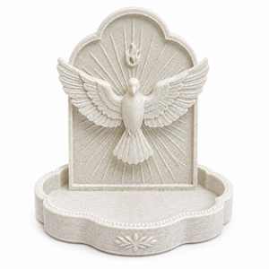 Mini Porta Terço Espírito Santo Decoração Cantinho Oração