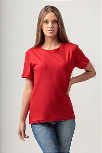 CAMISA DE MALHA FEMININA VERMELHA