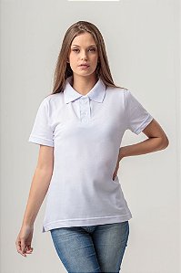 CAMISA POLO FEMININA BRANCA