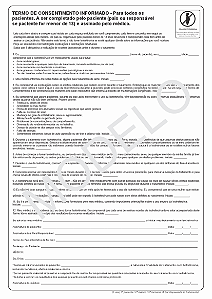 Termo de Conhecimento de risco e consentimento (menores 18 anos)
