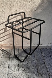Bagageiro dianteiro Toni Rack's Viajante COM LATERAIS PARA ALFORGES 35x25cm PINTURA ELETROSTÁTICA