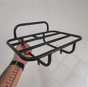 Bagageiro Dianteiro Toni Rack's ZEUS - COM LATERAIS PARA ALFORGES 35x25cm PINTURA ELETROSTÁTICA