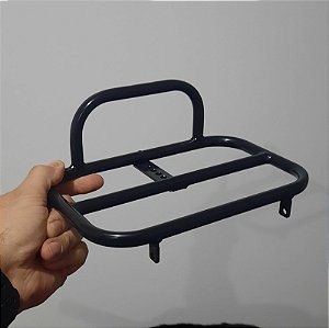 Bagageiro dianteiro Toni Rack's Micro Mess COM BATENTE FIXO NAS COSTAS 25x16cm PINTURA ELETROSTÁTICA