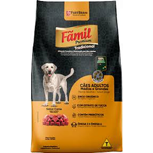 Ração Fãmil Tradicional Premium Adultos