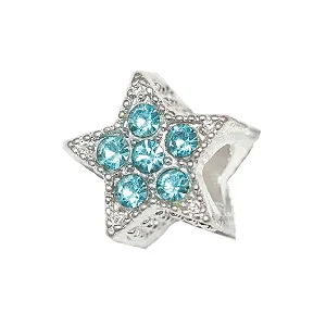 Berloque Separador Estrela com Strass