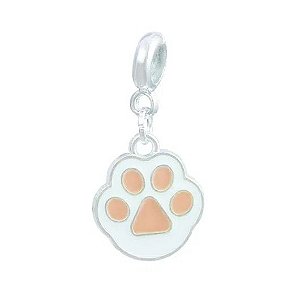 Berloque Patinha de Dog Banhado em Prata 925