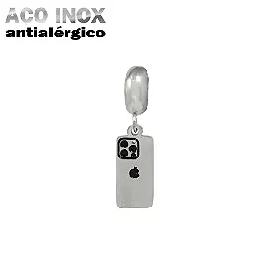 Berloque Iphone em Aço Inox