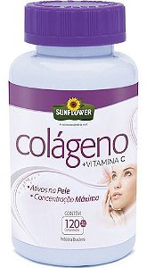Colágeno Hidrolisado 1g 120 Comprimidos - Sunflower	