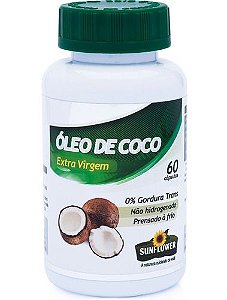 Óleo De Coco 60 Cápsulas 1400mg - Sunflower	
