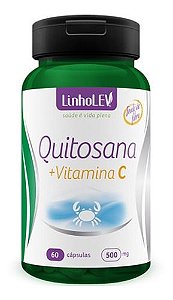 Quitosana E Vitamina C 90 Cápsulas 500mg - Linho Lev	