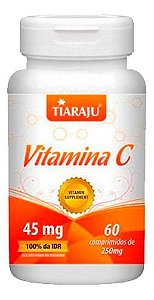 Vitamina C 250mg 60 Cápsulas - Tiaraju	