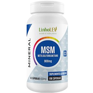 Enxofre Orgânico MSM 60 Cápsulas Linho Lev
