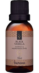 Essência Hidrossolúvel Black Vanilla 30ml - Via Aroma