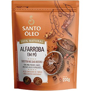 Alfarroba Em Pó 200g Santo Óleo