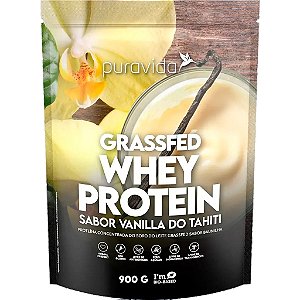 Whey Protein Grassfed Vanilla Do Tahiti 900g Puravida