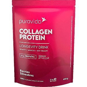 Collagen Protein Berries Silvestre 450g Puravida