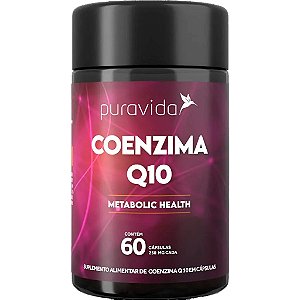Coenzima Q10 Metabolic Health Puravida 60 Cápsulas