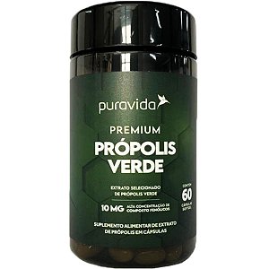 Própolis Verde 60 Cápsulas Puravida