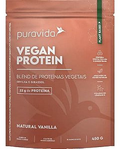 Whey Protein Vegano Vanilla 450g Puravida