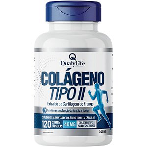 Colágeno Tipo 2 40mg 120 Cápsulas Qualylife