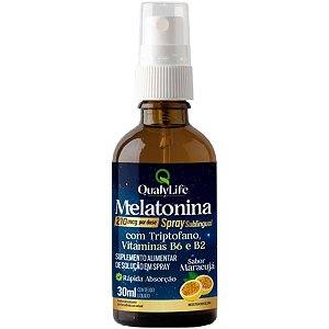 Melatonina Spray Sabor Maracujá 30ml Qualylife