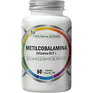Vitamina B12 Metilcobalamina 60 Cápsulas Flora Nativa