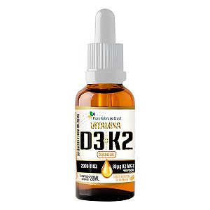Vitamina D3 e Vitamina K2 Gotas 20ml Flora Nativa