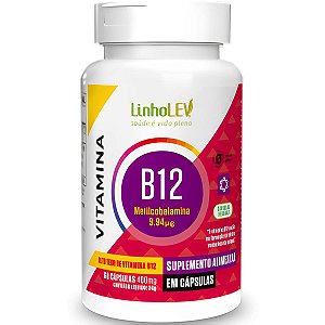 Vitamina B12 Metilcobalamina 60 Cápsulas Linho Lev