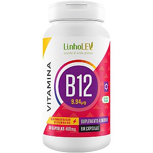 Vitamina B12 Metilcobalamina 60 Cápsulas Linho Lev
