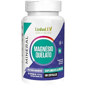 Magnésio Quelato 60 Cápsulas Linho Lev
