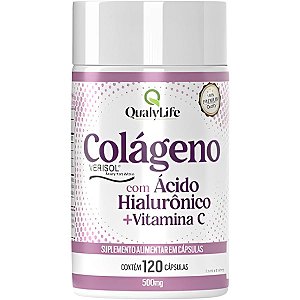 Colágeno Verisol e Ácido Hialurônico 120 Cápsulas Qualylife