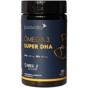 Ômega 3 Super DHA 120 Cápsulas Puravida